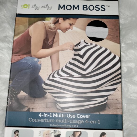 Itzy Ritzy 4 - in - 1 Multi - Use Cover Mom Boss - Picture 1 of 4